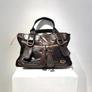 Chloe Bay Bag - Dark Brown